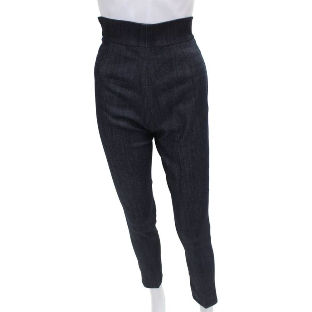 Alvin Valley Women Skinny Jeans Blue High Rise Cotton Blend Zip Size 34